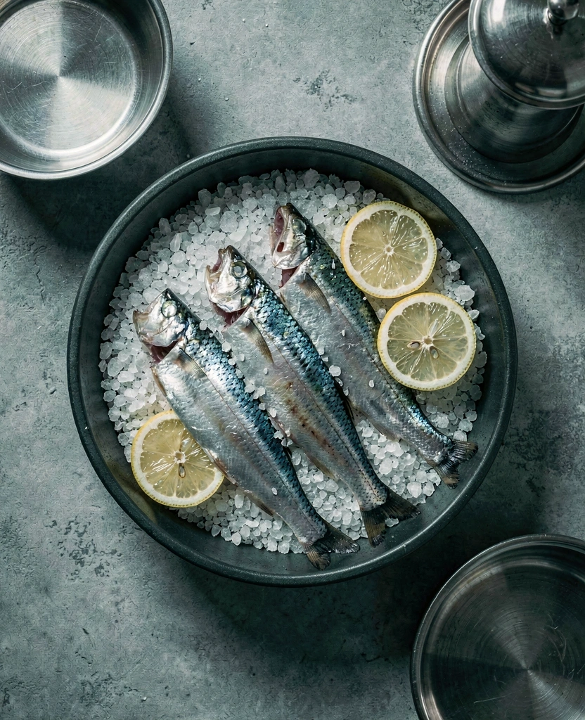 Sardinhas e citrinos